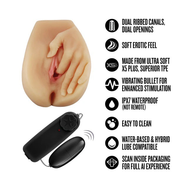 Enlust Selena (Beige) – Life-Sized Masturbator with Dual Openings and Vibrator > Sex Toys For Men > Masturbators > Vibrating