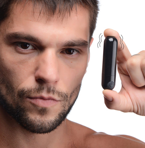 Bang 10X Rechargeable Vibrating Bullet (Black) – Compact Bullet Vibrator > Vibrators > Mini Vibrators