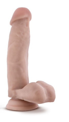 Dr Mark 7 Inch Beige Dildo With Balls and Suction Base Dongs Realistic