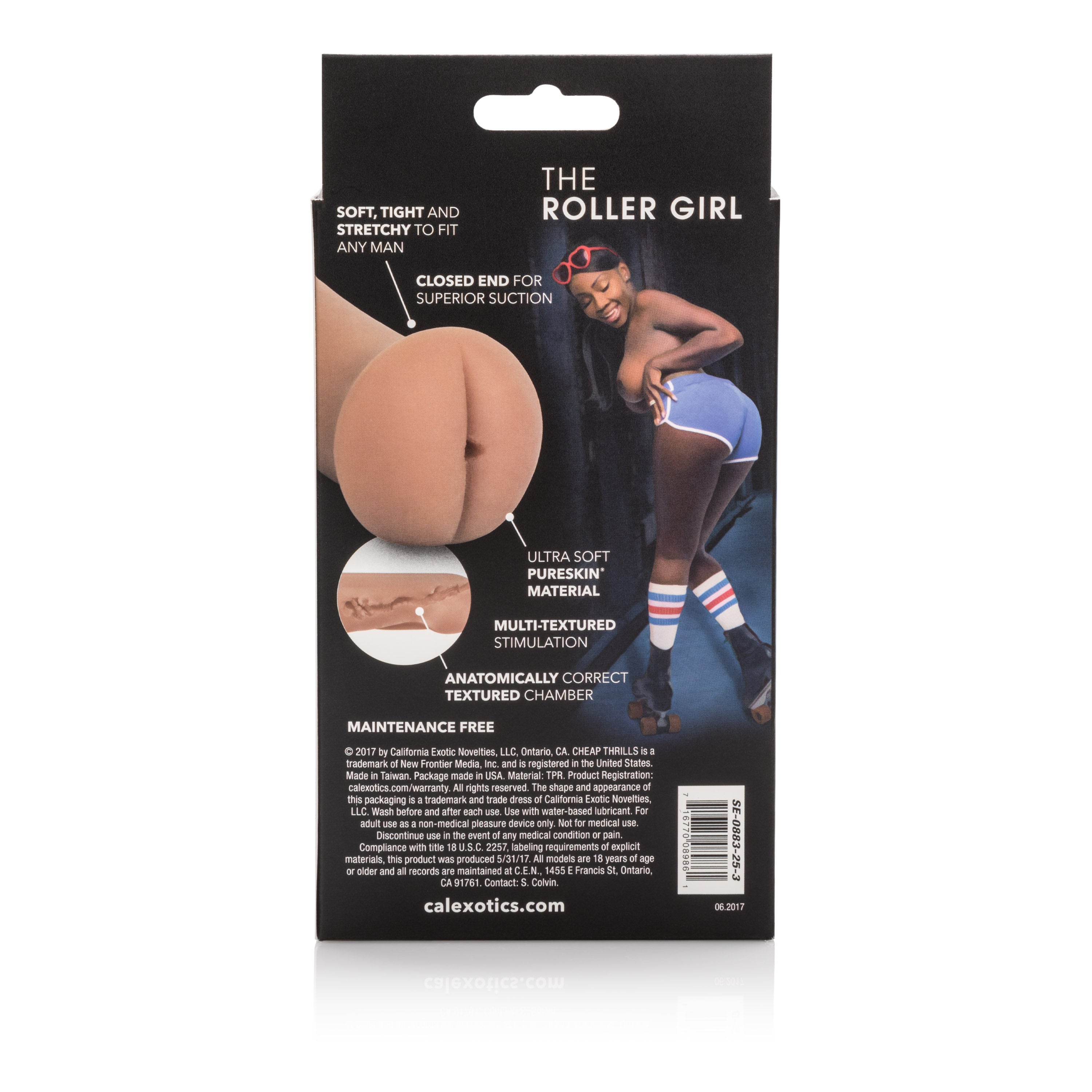 Cheap Thrills Roller Girl Male Masturbation Sleeve Toy Plush Brown Strokers - Manual
