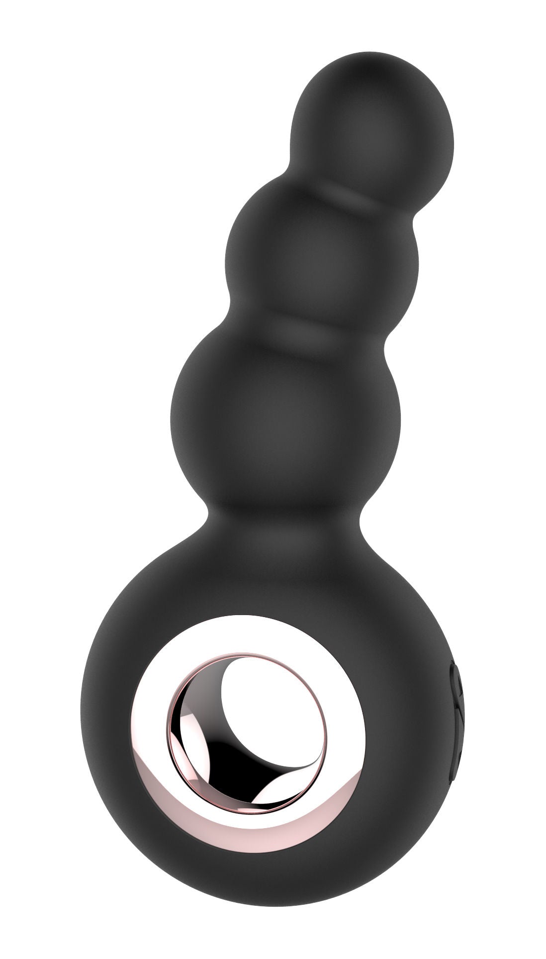 Gender Fluid Quiver Anal Ring Vibrator Black Silicone Toy Butt Plugs - Vibrating
