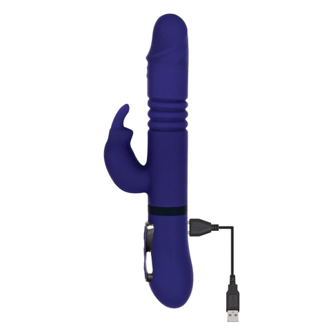 All in One Rechargeable Rabbit Vibrator with Powerful Thrusts VIBRATORS-RABBIT