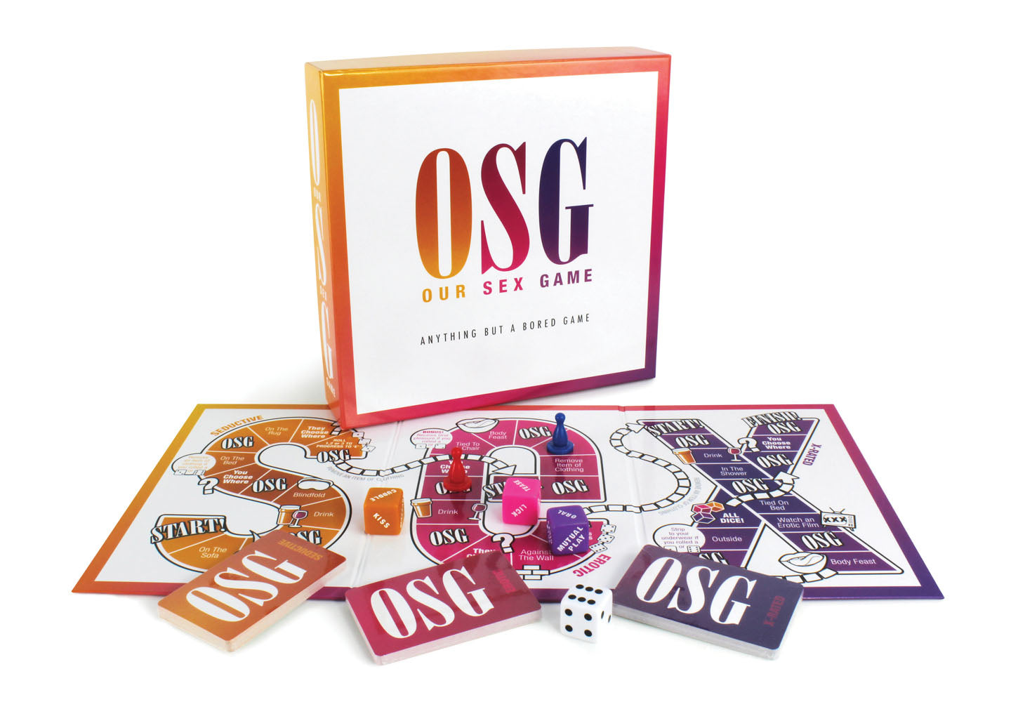 Our Sex Game Board for Couples - 1 Game Size Games