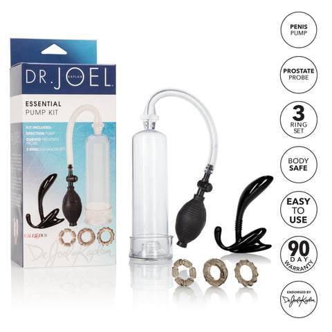 Dr Joel Kaplan Essential Pump Kit with Cock Rings and Probe PUMPS