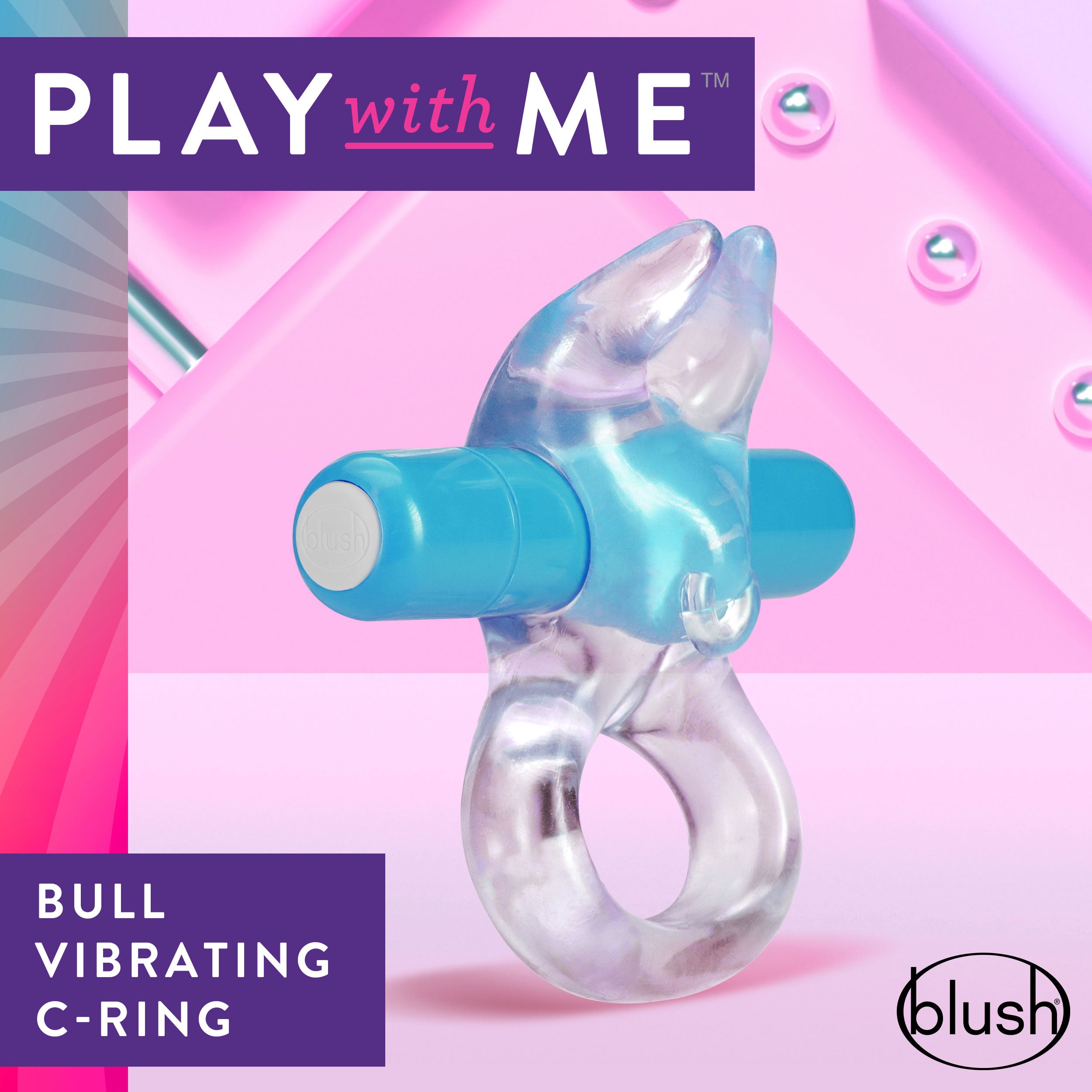 Play With Me Bull Vibrating Cock Ring – Powerful Vibration Silicone Ring > Sex Toys > Couples Toys
