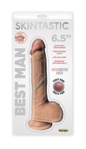 Skintastic Best Man Realistic Dildo with Suction Cup Base 6.5 Inch White > Realistic Dildos and Vibes > Penis Dildo
