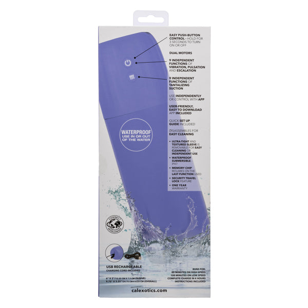 CalExotics Connect Stroker with Vibration and Suction – App-Controlled Male Masturbator > Sex Toys For Men > Masturbators > Vibrating