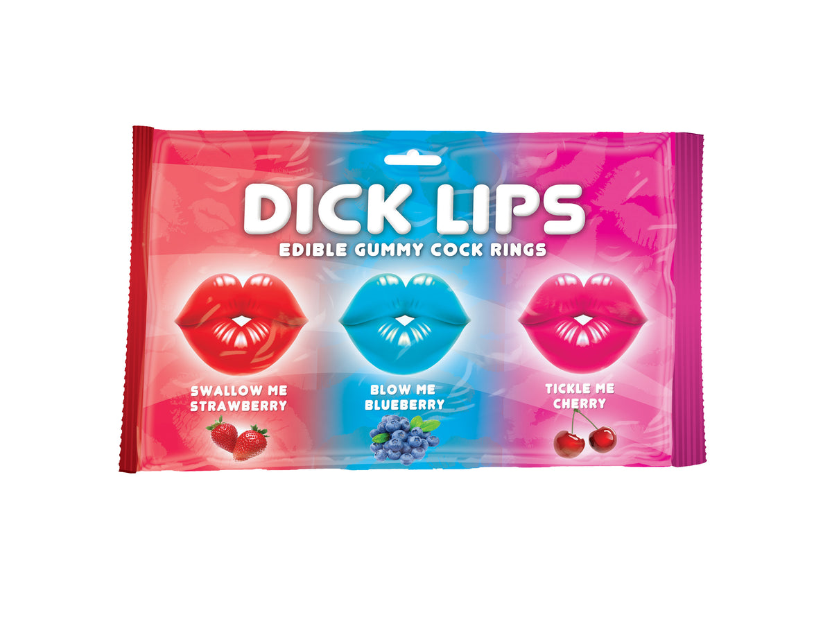 Dick Lips Gummy 3 Pack – Edible Fruity Cock Rings Multi > Novelties > Candy & Edible Items