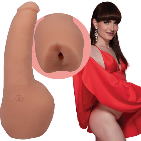 Signature Transgirl Natalie Mars 4.5 Inch Ultraskyn Dual Density Cock with Penetrable Ass Dongs Celebrity