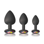 Glams Spades Trainer Kit Butt Plugs with Gems Set of 3 Sizes > Anal Range > Butt Plug Kits
