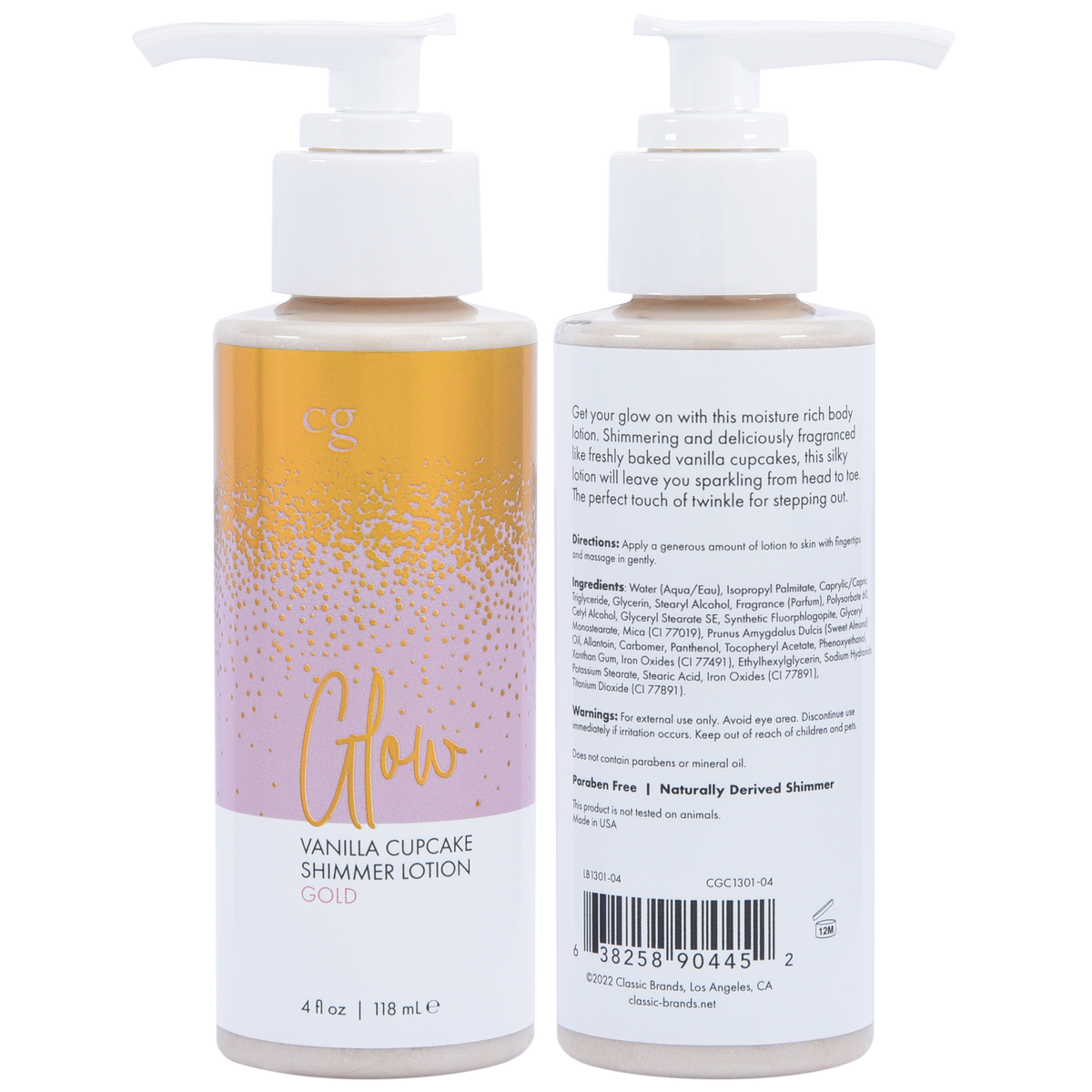 Glow Vanilla Cupcake Shimmer Lotion – Moisture Rich Body Lotion 4 Oz > Essentials > Bath & Body
