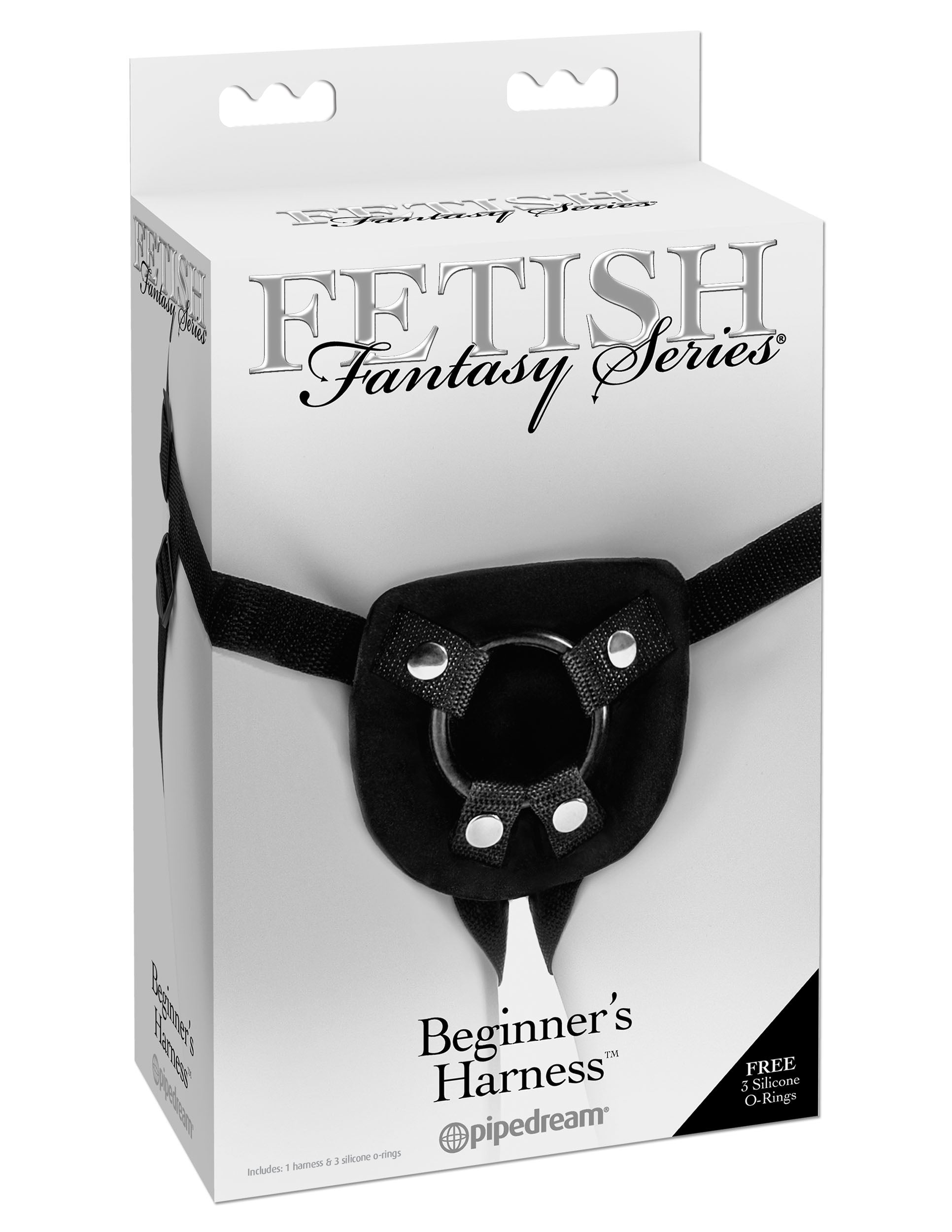 Fetish Fantasy Beginners Harness Black Adjustable Strap Harness > Dildos > Strap On Harnesses