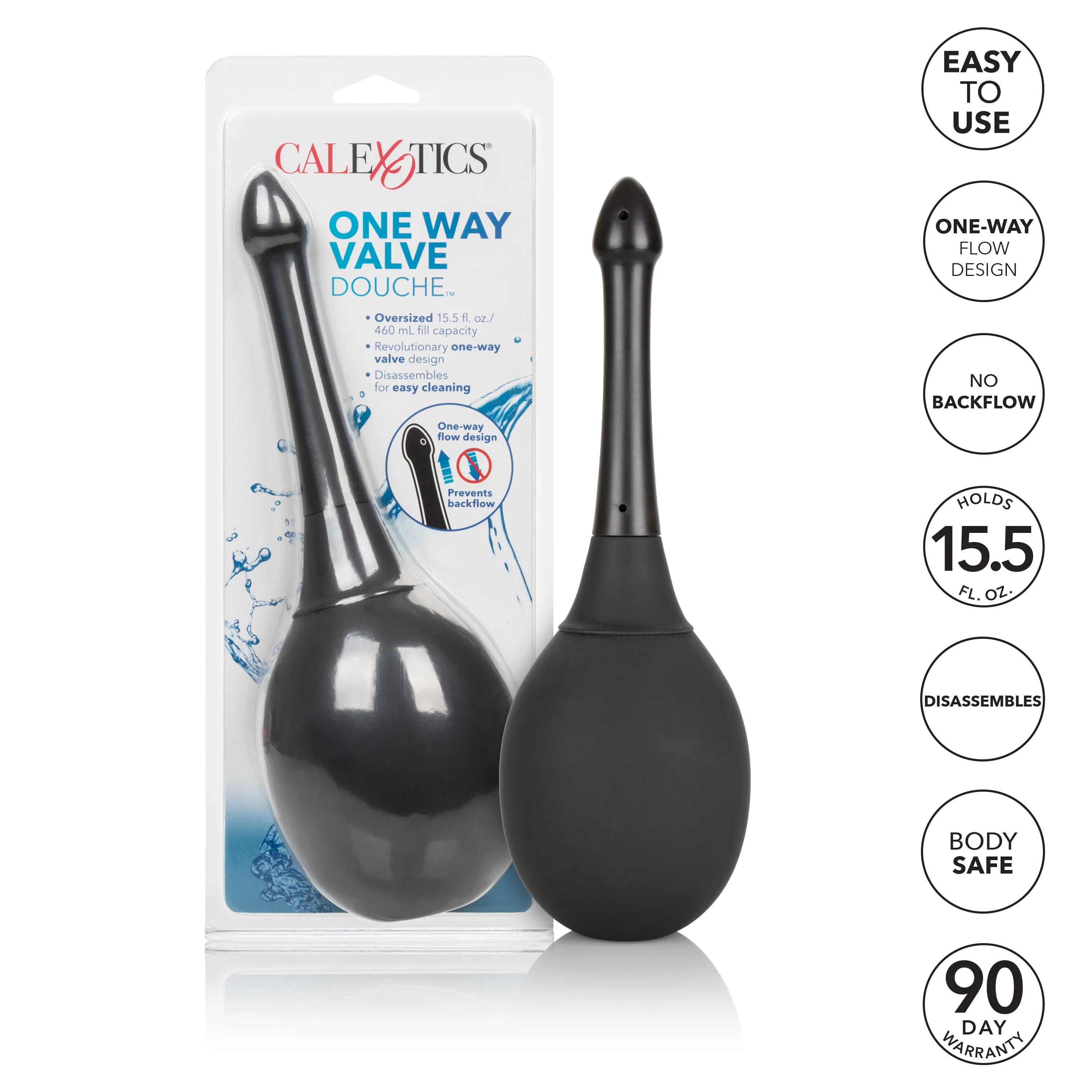 One Way Valve Douche – Anal Douche with EZ Squeeze Bulb and Slim Applicator > Essentials > Douches