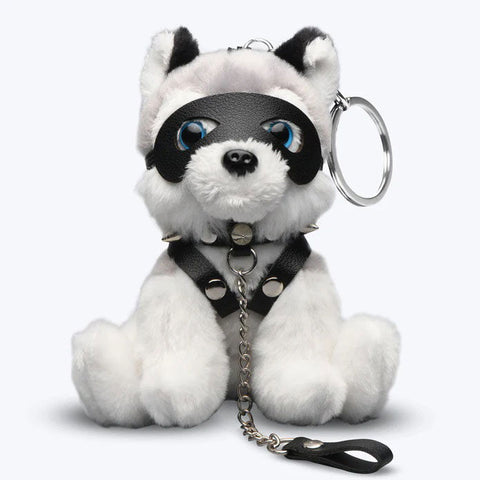 Max The Fetish Pup Keychain with Vegan Leather Mask and Collar Multi Key Chains