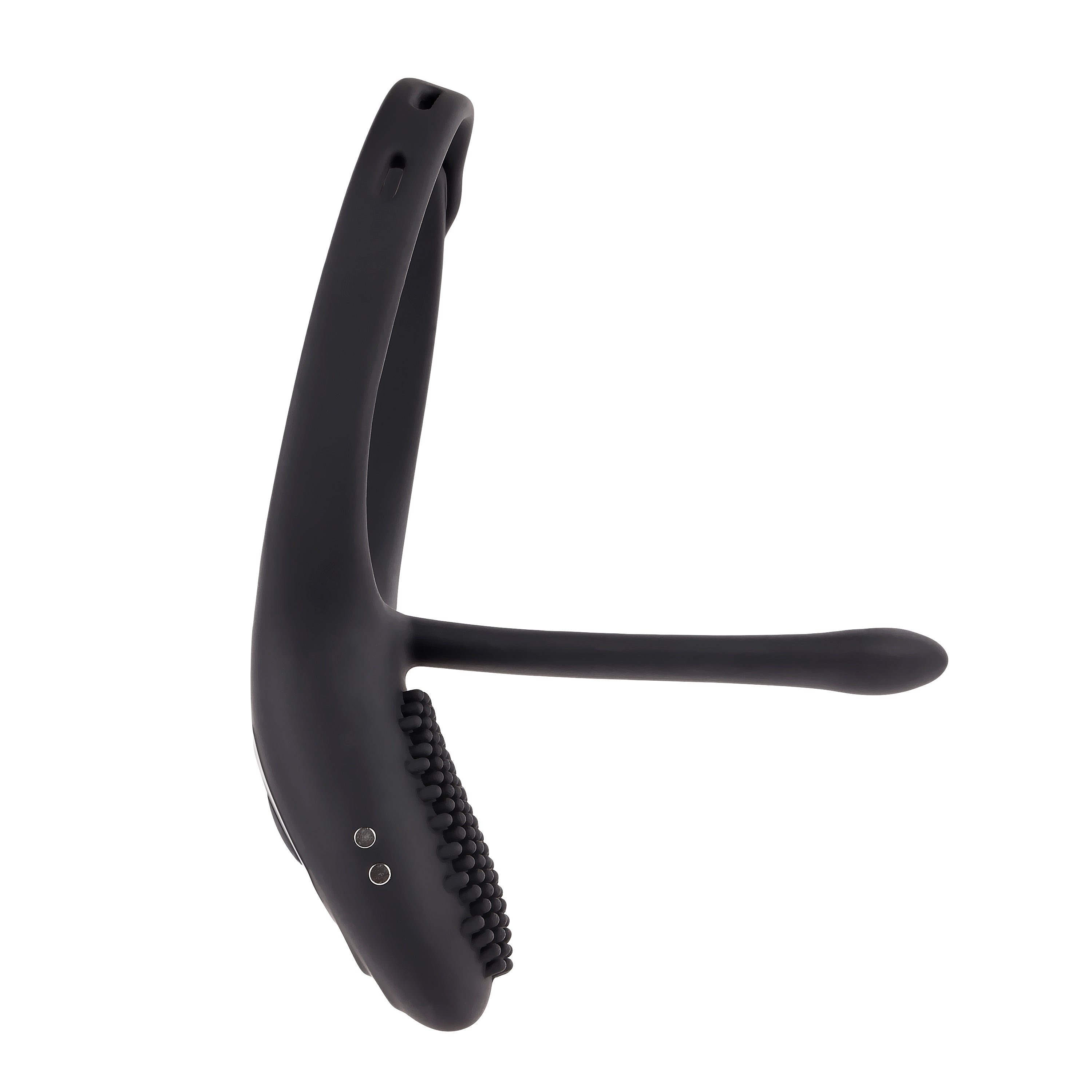 Adjustable Black Vibrating Cock Ring with Dual Motors and Remote > Cock Ring > Vibrating