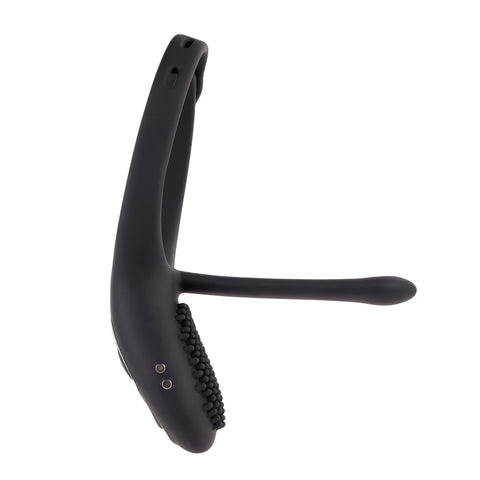 Adjustable Black Vibrating Cock Ring with Dual Motors and Remote Cock Rings Vibrating