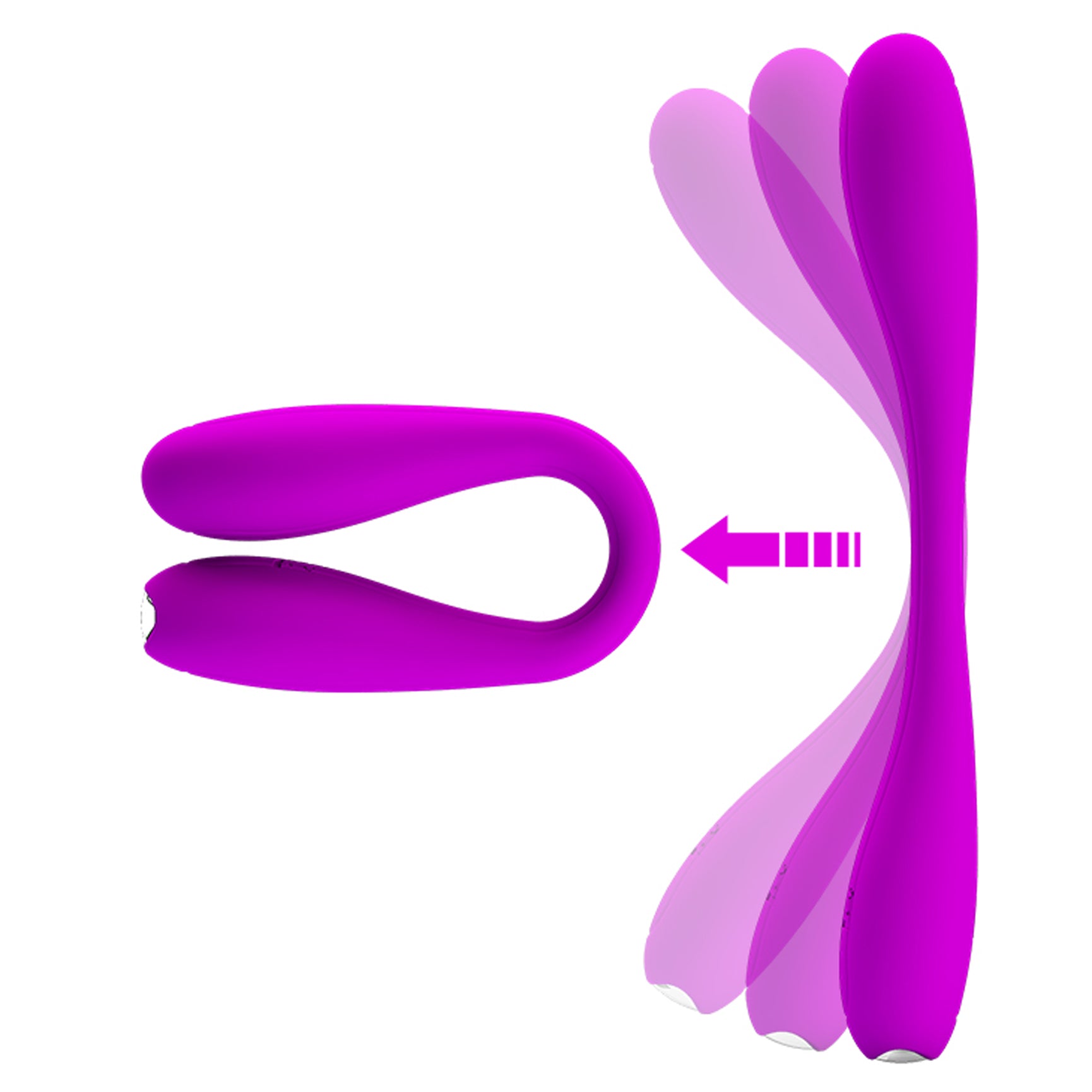 Pretty Love Yedda Bendable Purple G-Spot and Clitoral Vibrator Vibrators