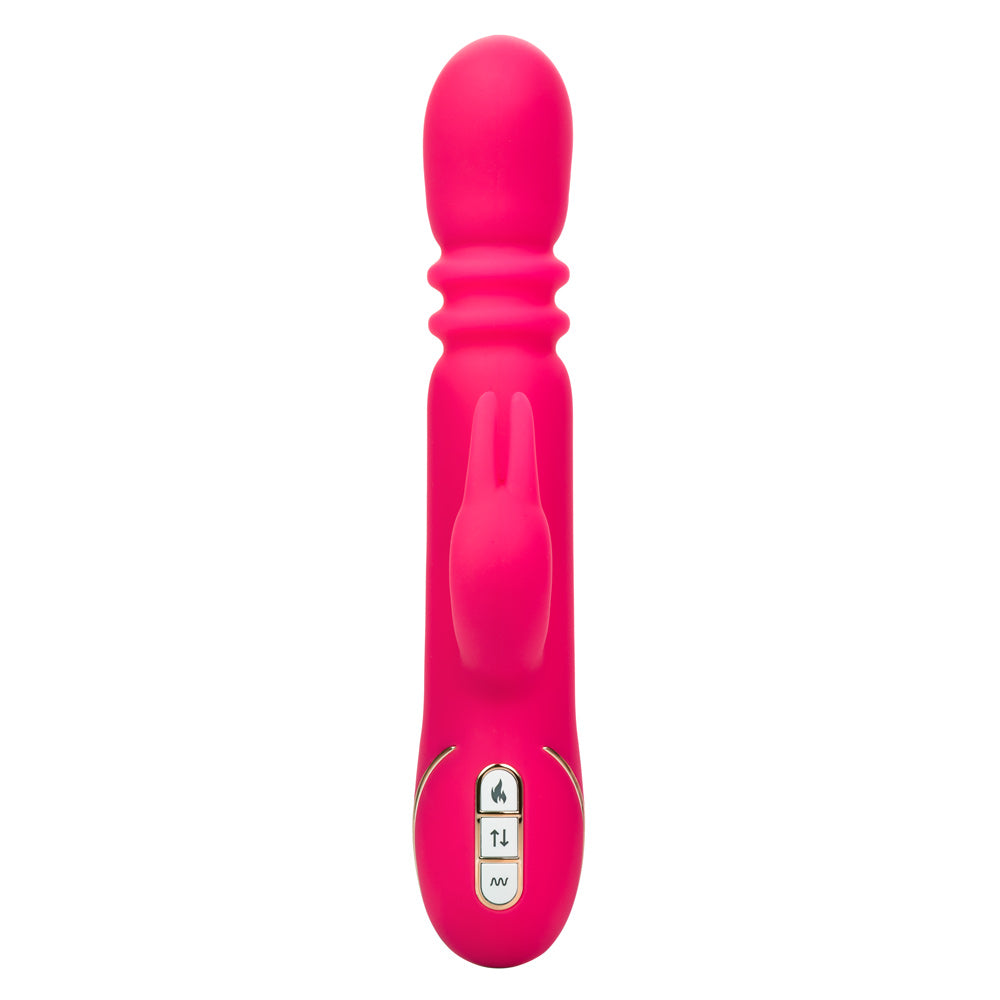 Jack Rabbit Signature Heated Silicone Triple Fantasy Rabbit Vibrator Pink > Vibrators > Ladies > Rabbit Multi