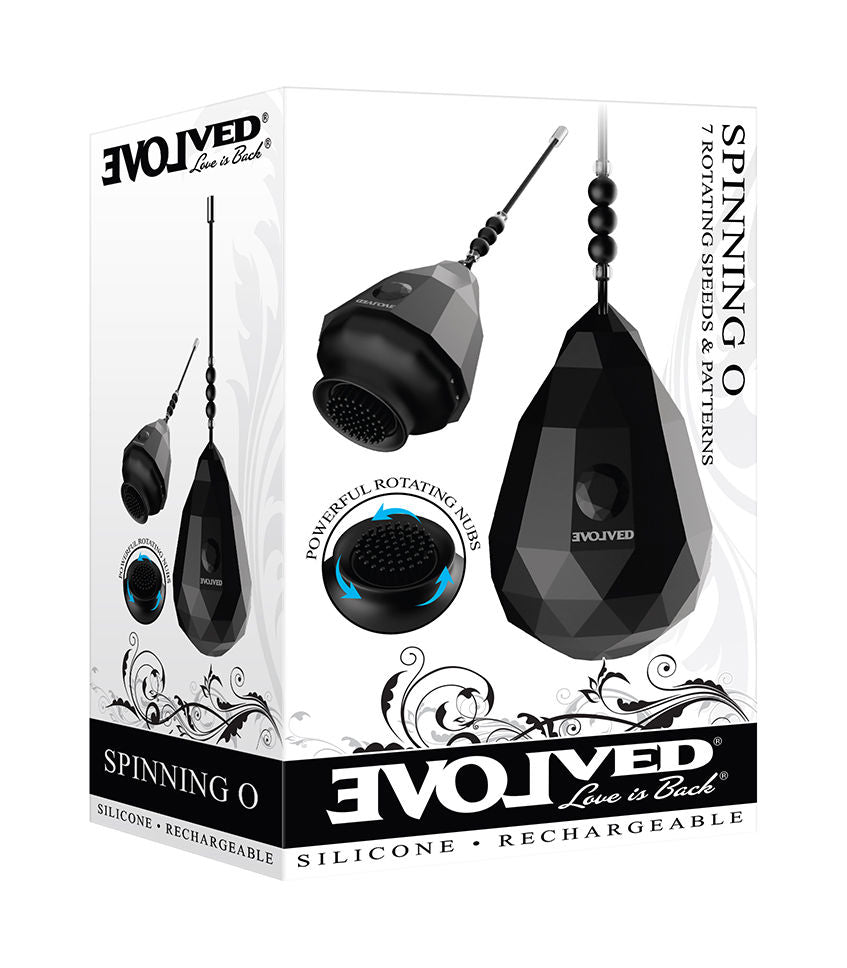 Spinning O (Diamond Textured) – Silicone Brush Vibrator Secondary image