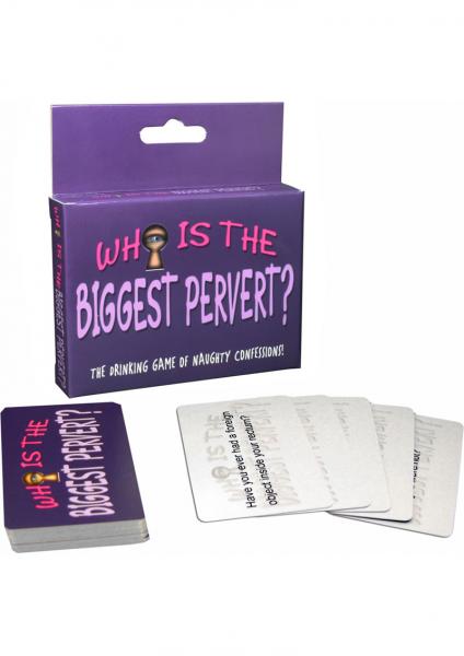 Who Is the Biggest Pervert Drinking Card Game > Novelties > Card Games