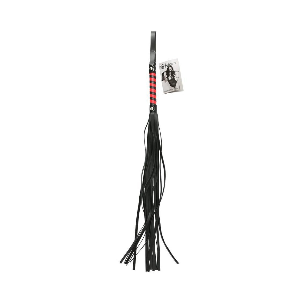 Sex and Mischief Stripe Flogger – 32-Inch Leather Flogger > Bondage Gear > Whips & Floggers Main image