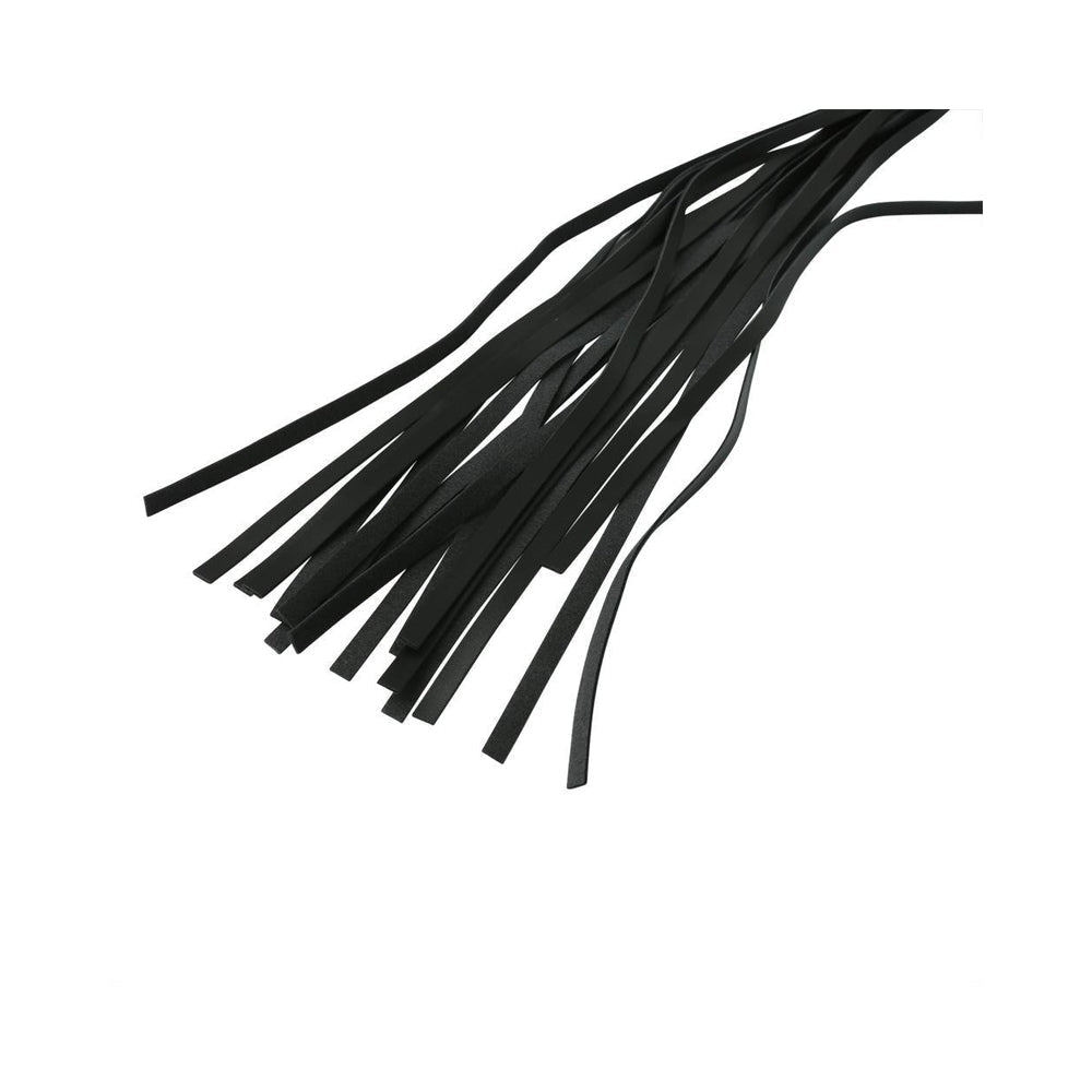 Sex and Mischief Stripe Flogger – 32-Inch Leather Flogger Secondary image