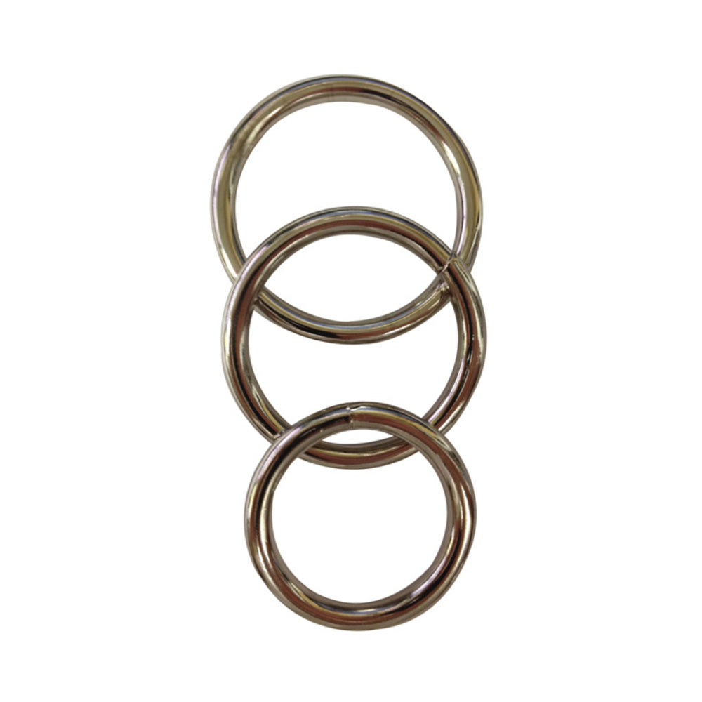 Sportsheets Seamless Metal O-Rings Set – Nickel-Free Metal 1.5 Inch, 1.75 Inch, 2 Inch Rings Accessory Secondary image