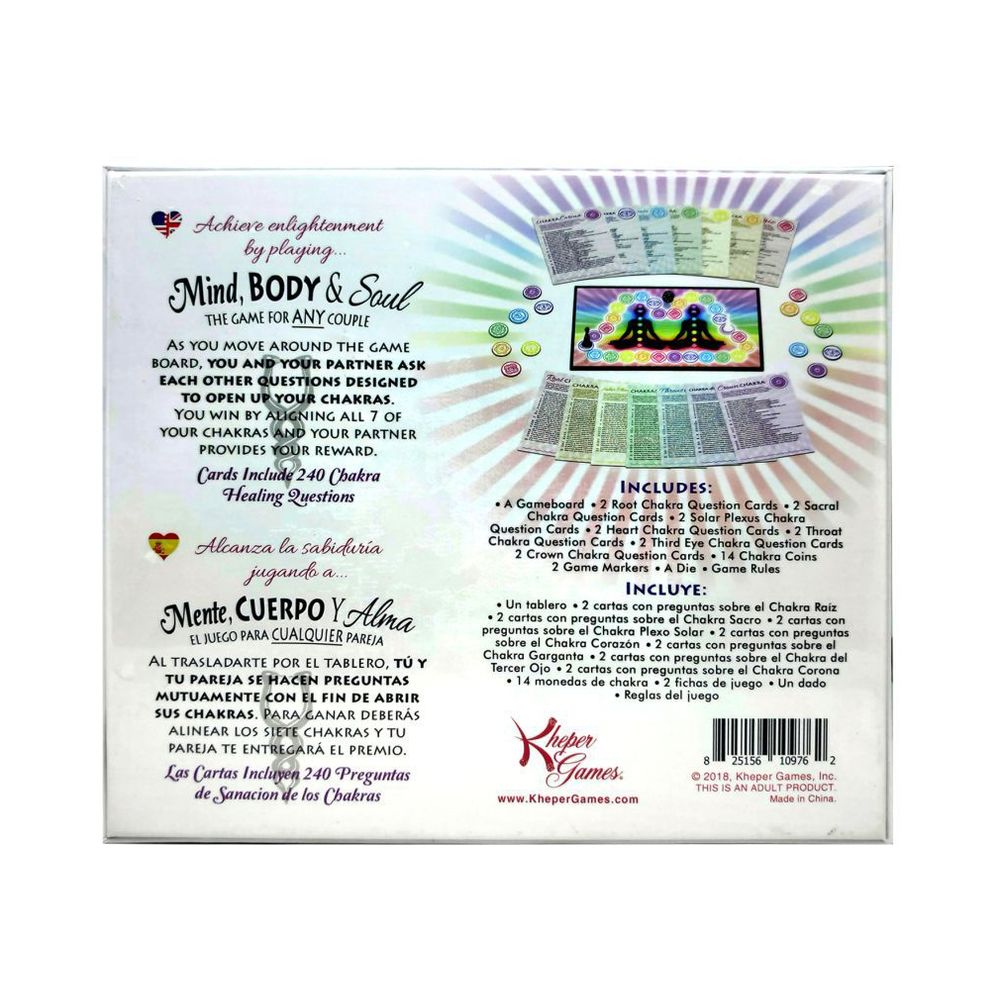 Mind Body and Soul Board Game Chakra Connection Edition - Couples Game > Novelties > Board Games
