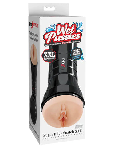 Pdx Wet Pussies Super Juicy Snatch Xxl Vagina Stroker Beige Strokers - Manual