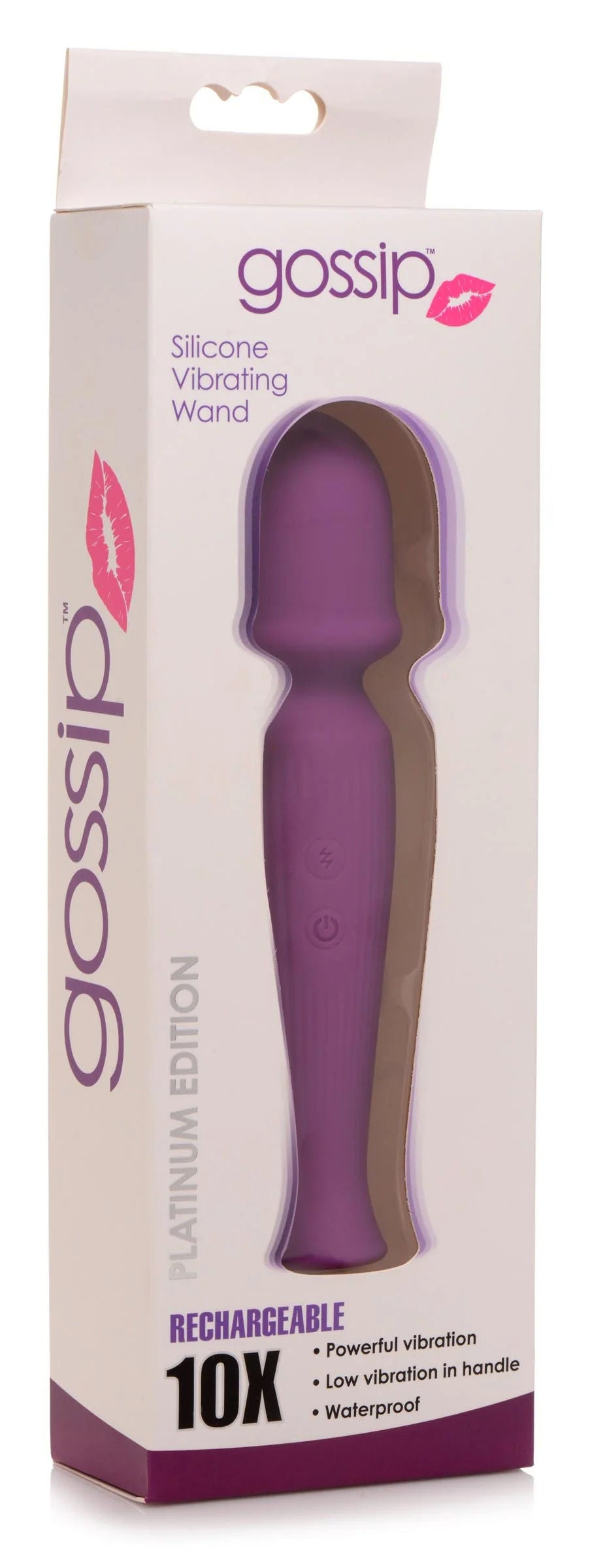 Curve Toys Silicone Wand Massager Magenta Wireless Rechargeable Purple Electric Massager