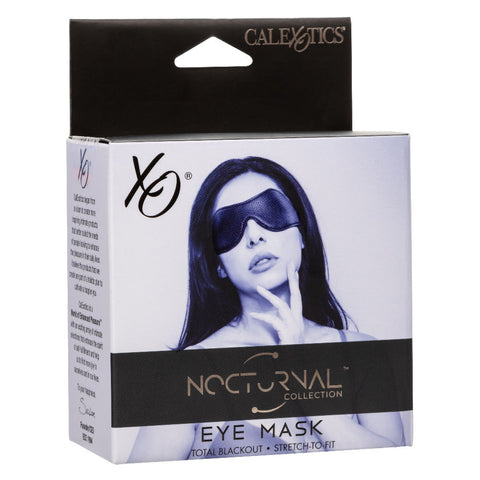 Nocturnal Collection Stretch Eye Mask Black for Sensory Play Black Blindfold