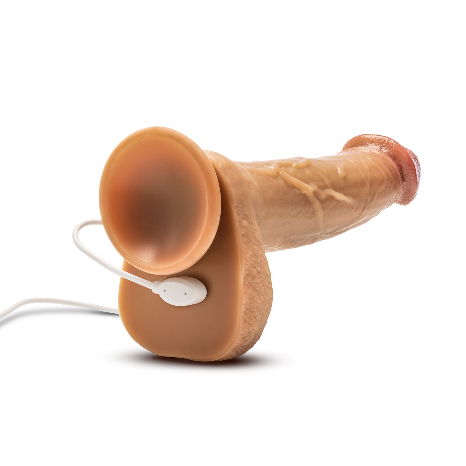 Dr Phillips 8.5 Inch Tan Silicone Thrusting Dildo with Remote DONGS Thrusting