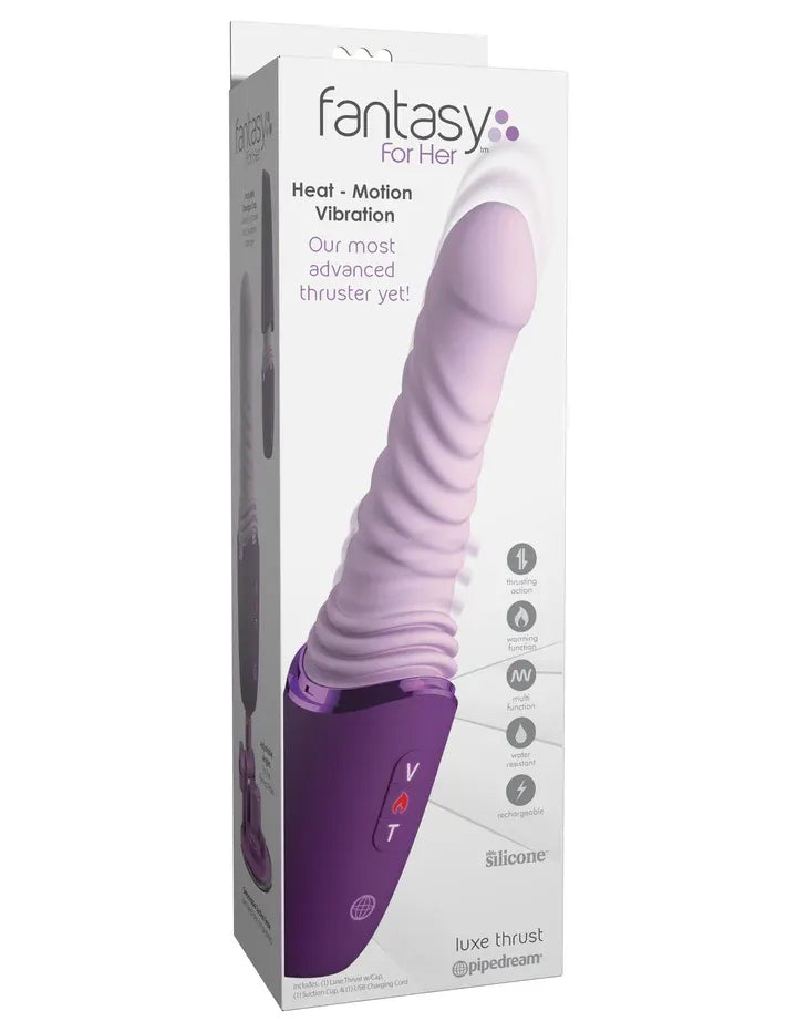 Fantasy For Her Luxe Thrust – Ergonomic Silicone Vibrator Purple Vibrators