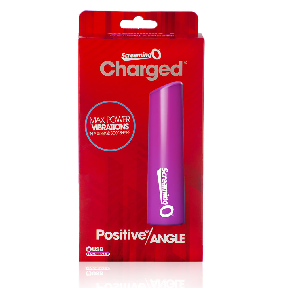Charged Positive Angle Pink Rechargeable Waterproof Massager BULLETS