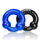 Ultraballs 2 Pack Cockring Black and Police Blue > Cock Ring > Sets