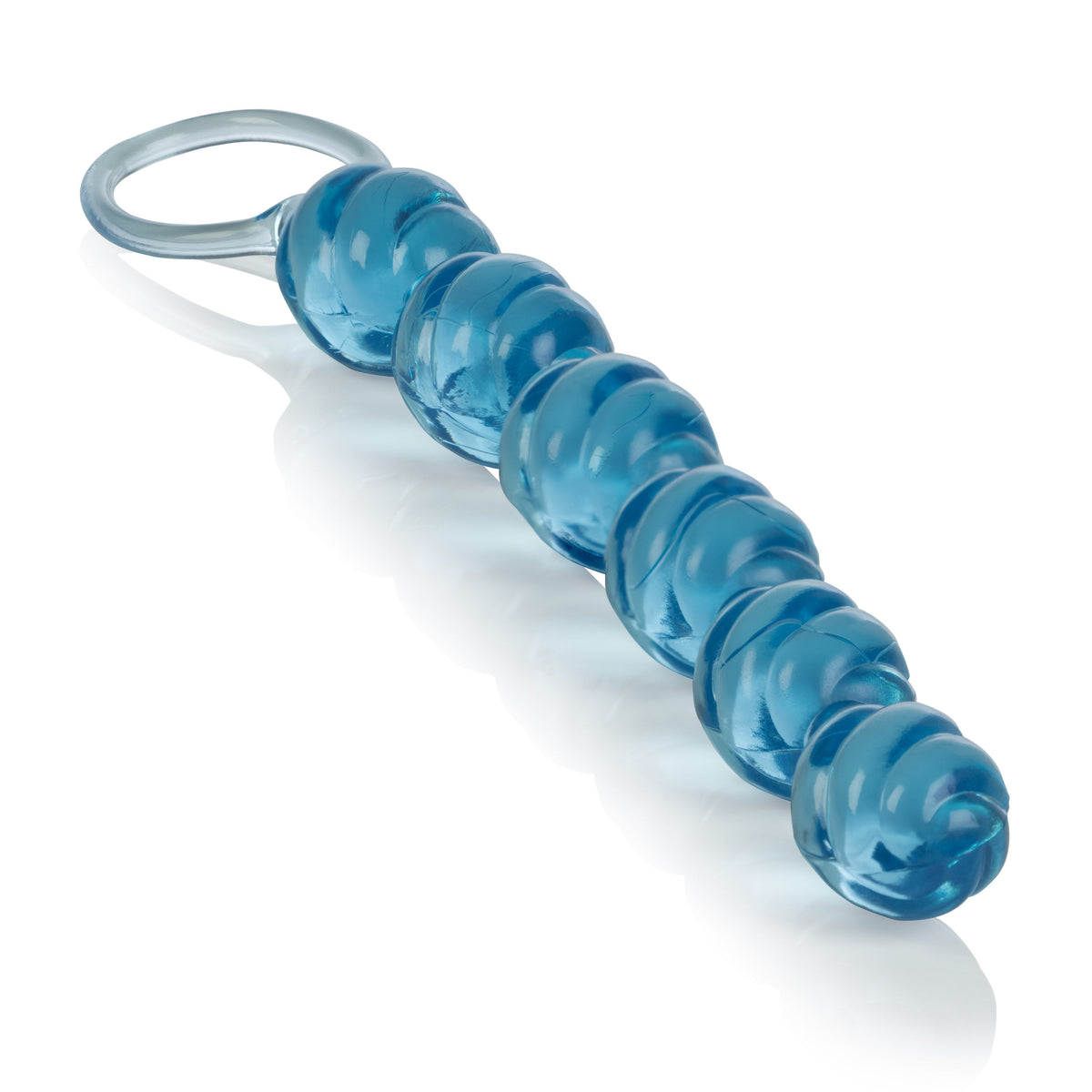 CalExotics Blue Swirl Pleasure Beads Flexible Anal Toy > Anal Range > Anal Beads