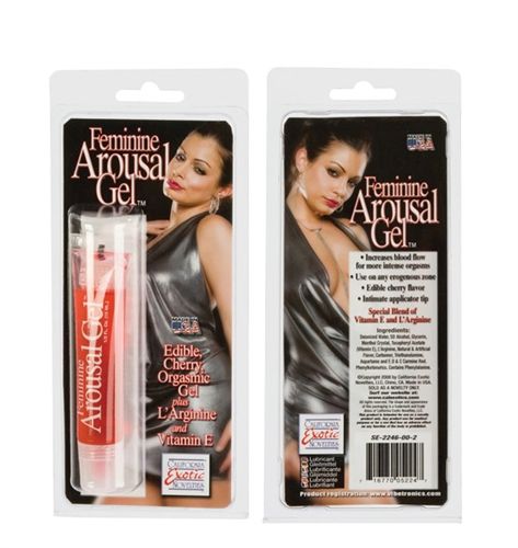 CalExotics Cherry Flavored Feminine Arousal Gel 0.5 Fl Oz Enhancers Female