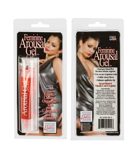 CalExotics Cherry Flavored Feminine Arousal Gel 0.5 Fl Oz Enhancers Female