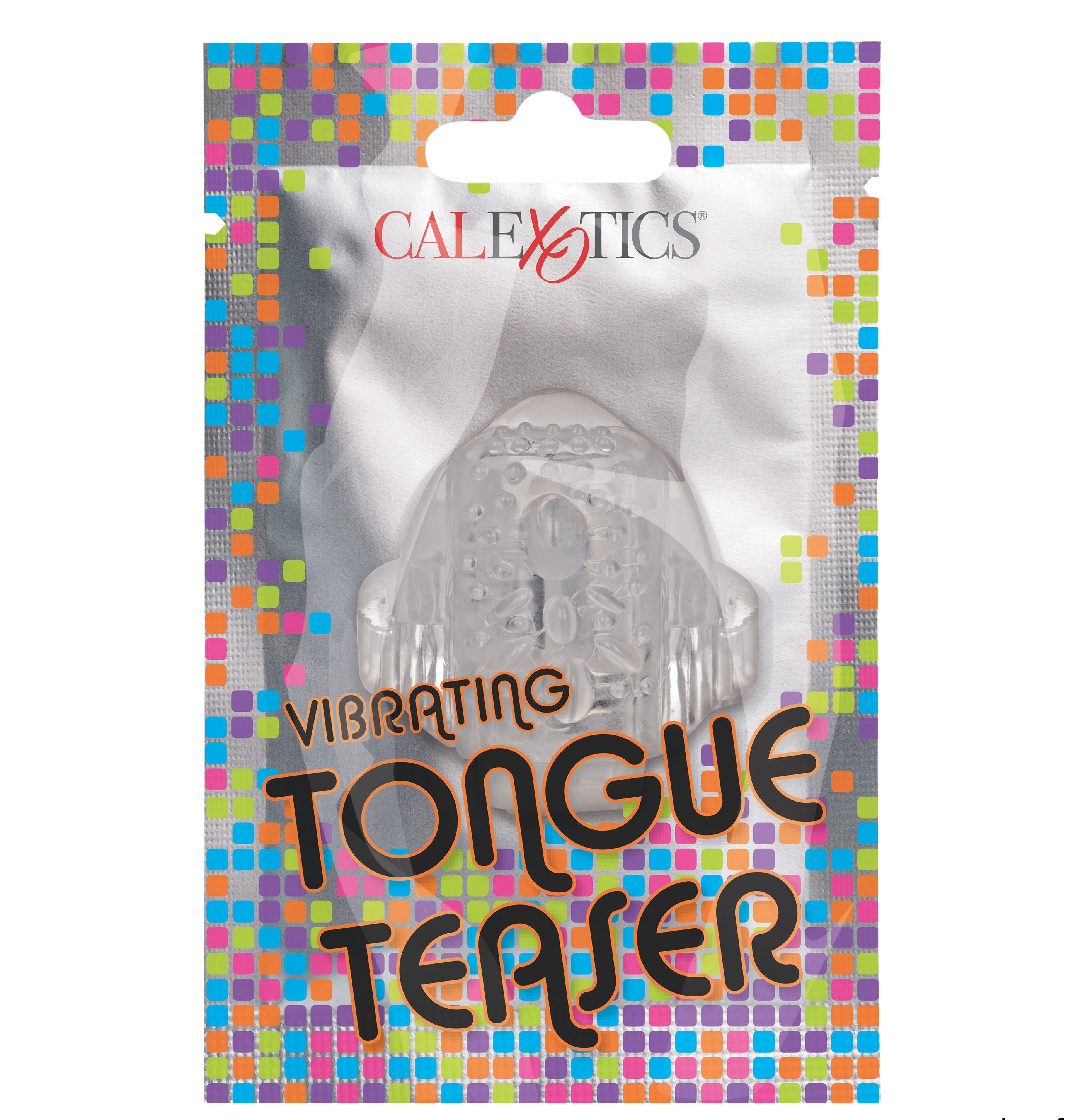 CalExotics Clear Vibrating Tongue Teaser Foil Pack Intimacy Toy Vibrators
