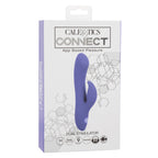CalExotics Connect Dual Stimulator Purple Silicone Waterproof 9 Function Vibrations 40 Minutes Runtime > Vibrators > Ladies > Rabbit