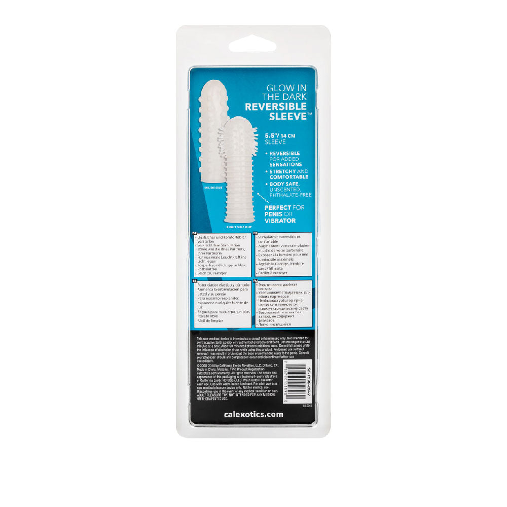 CalExotics Glow-in-the-Dark Reversible Non-Vibrating Sleeve SLEEVES