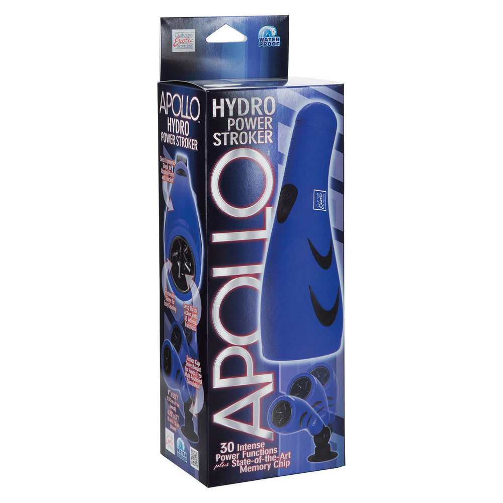 CalExotics Hydro Power Stroker Blue > Sex Toys For Men > Vibrating Masturbators
