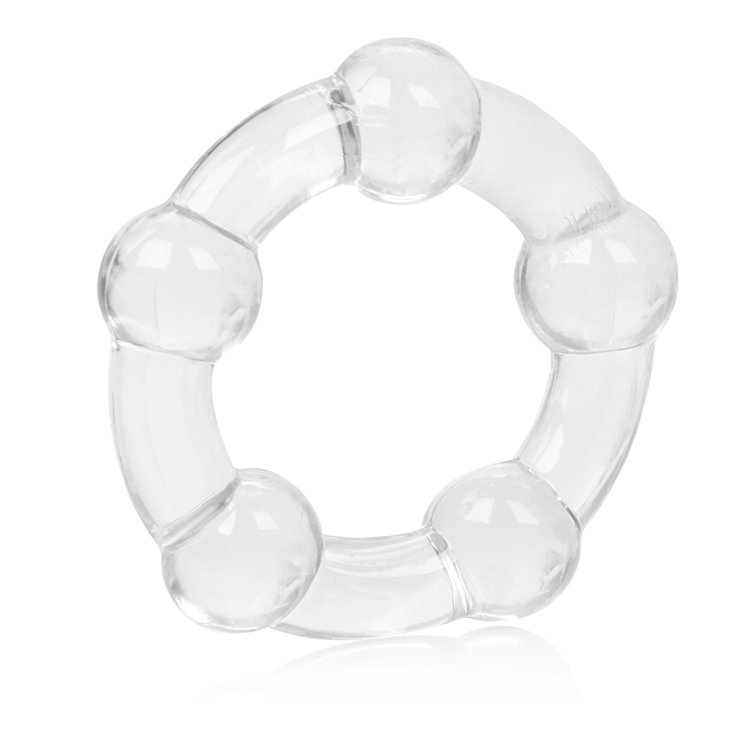 CalExotics Island Rings Clear Stretchy Erection Enhancer Rings - Small, Medium, Large Sizes COCK RINGS