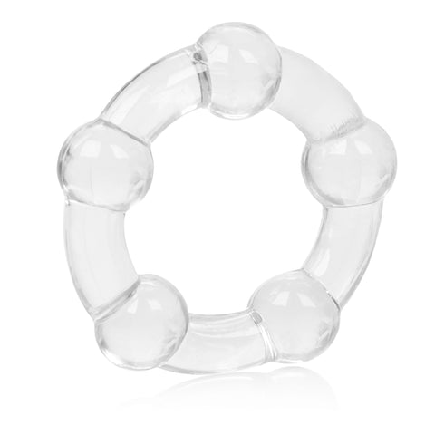 CalExotics Island Rings Clear Stretchy Erection Enhancer Rings - Small, Medium, Large Sizes COCK RINGS