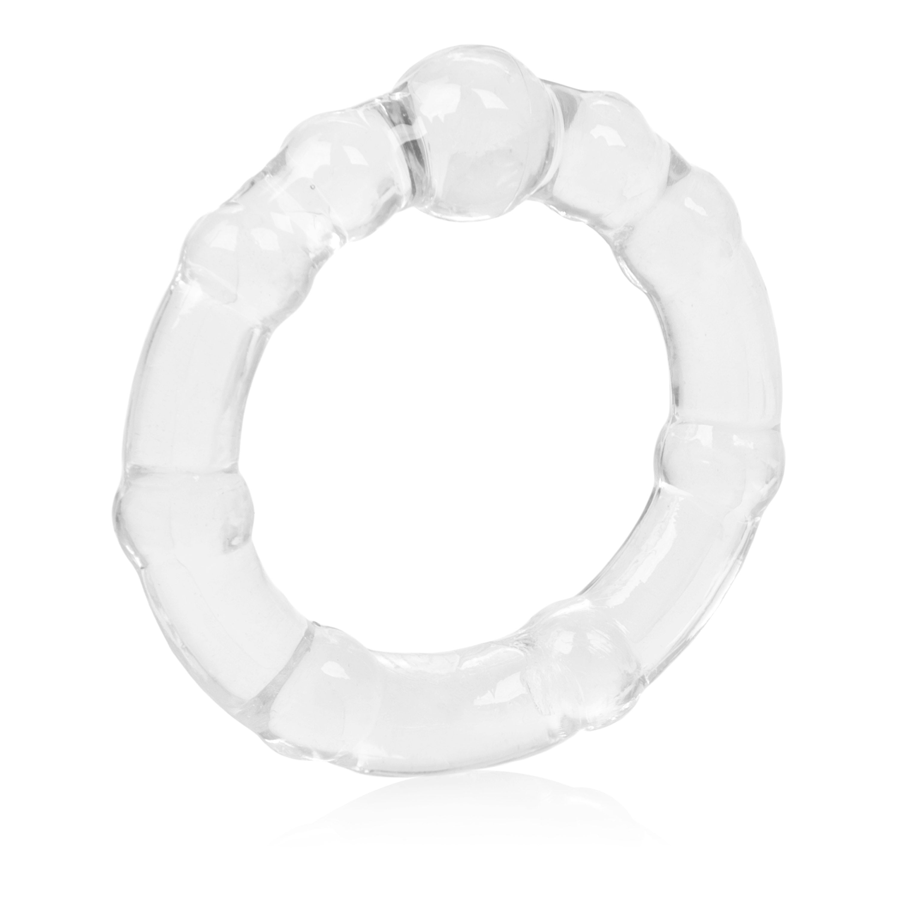 CalExotics Island Rings Clear Stretchy Erection Enhancer Rings - Small, Medium, Large Sizes COCK RINGS