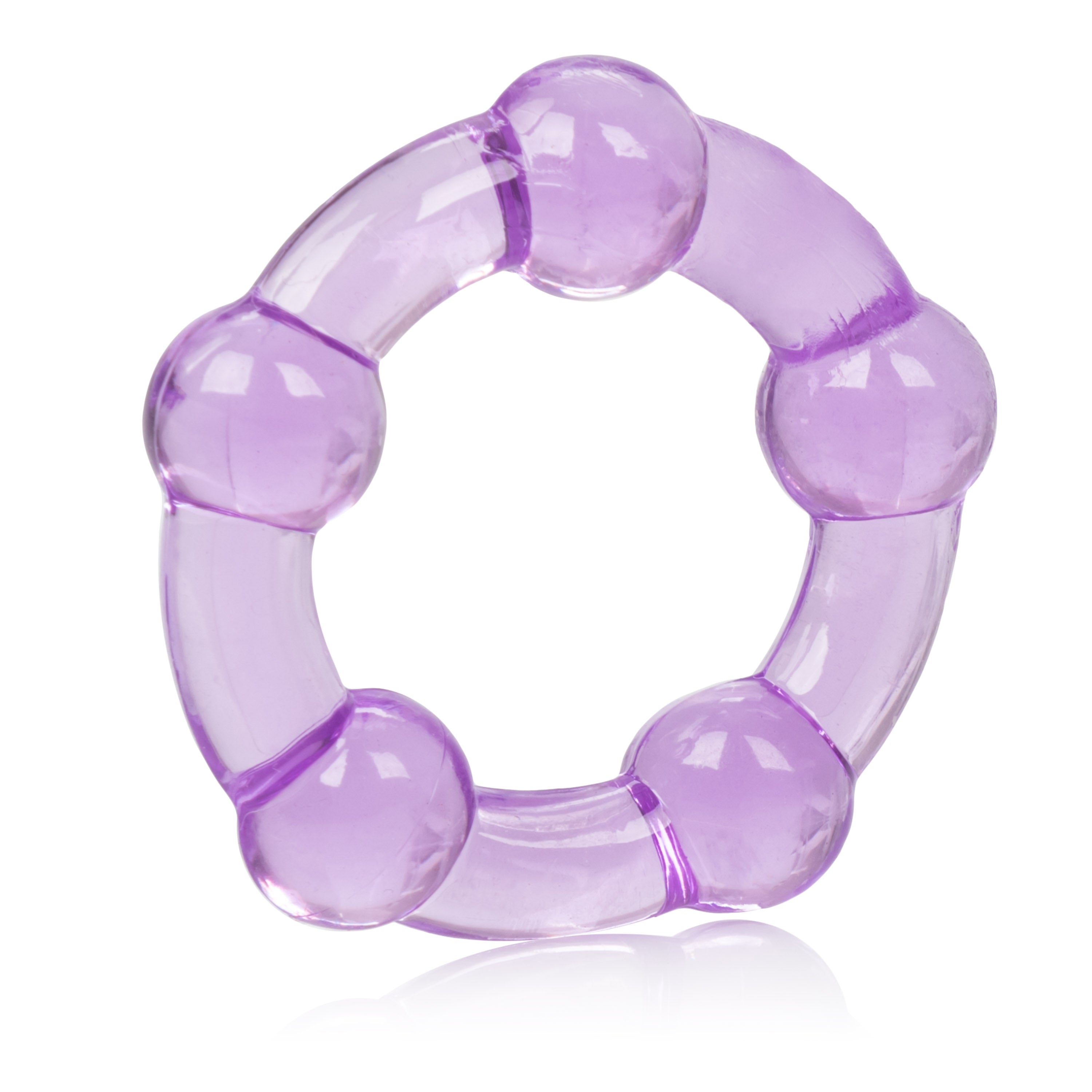 CalExotics Island Rings Purple Stretchy Cock Rings Set with Small Medium and Large Sizes Secondary image