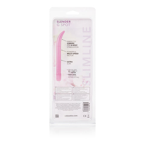 CalExotics Pink Slender 7 Inch G-Spot Massager Vibrator Vibrators - G Spot