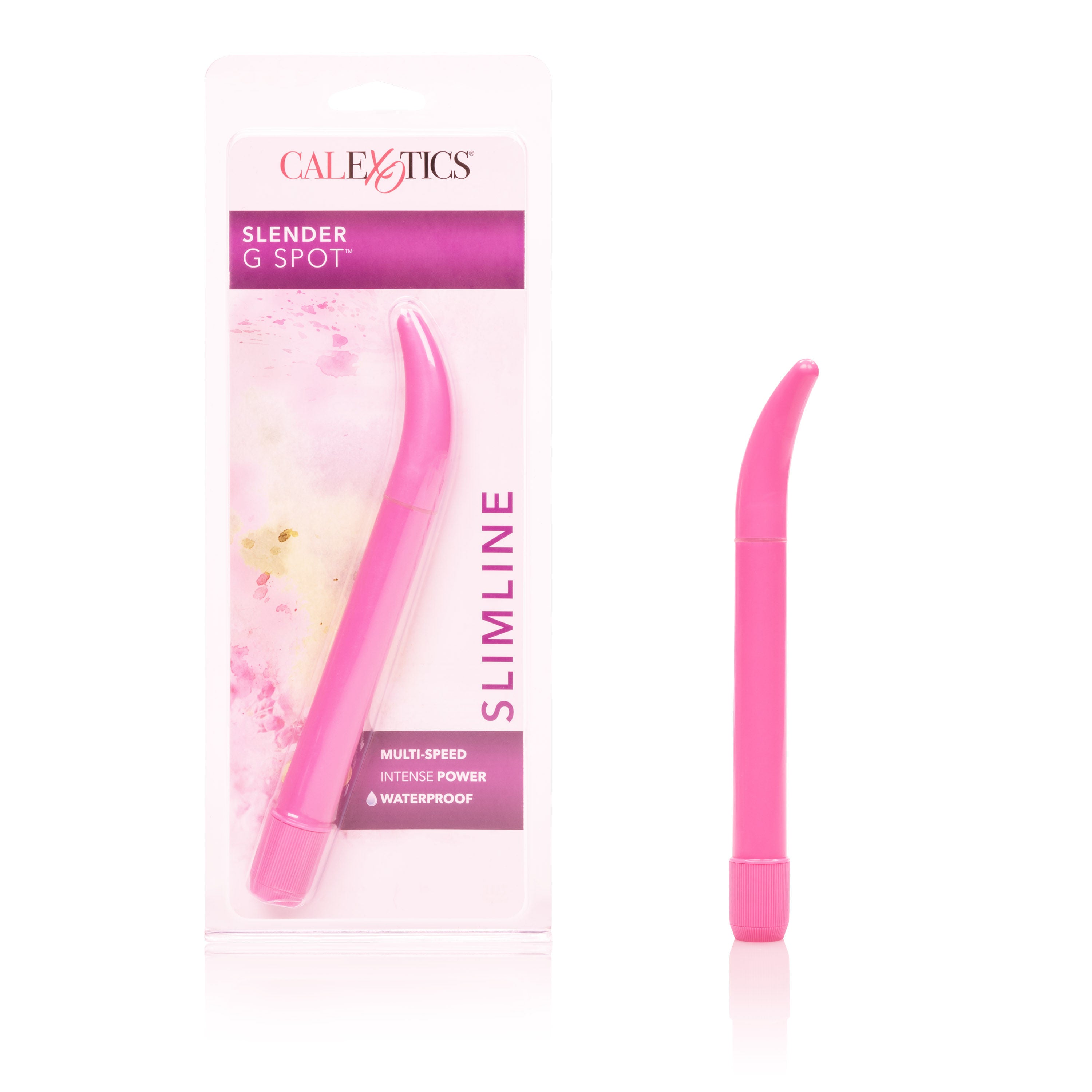 CalExotics Pink Slender 7 Inch G-Spot Massager Vibrator Vibrators - G Spot