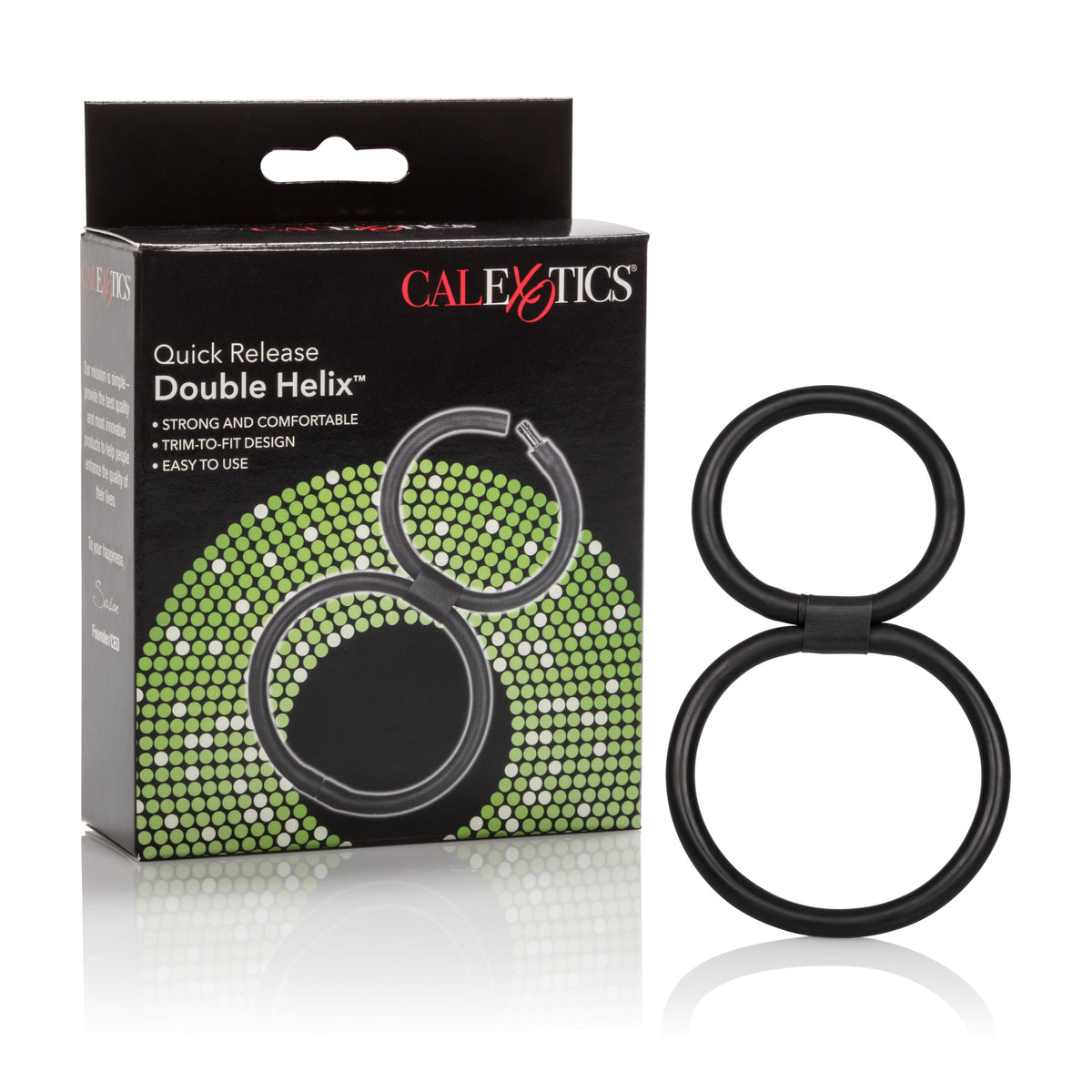 CalExotics Quick Release Double Helix – Dual-Ring Stamina Enhancer > Cock Ring > Single