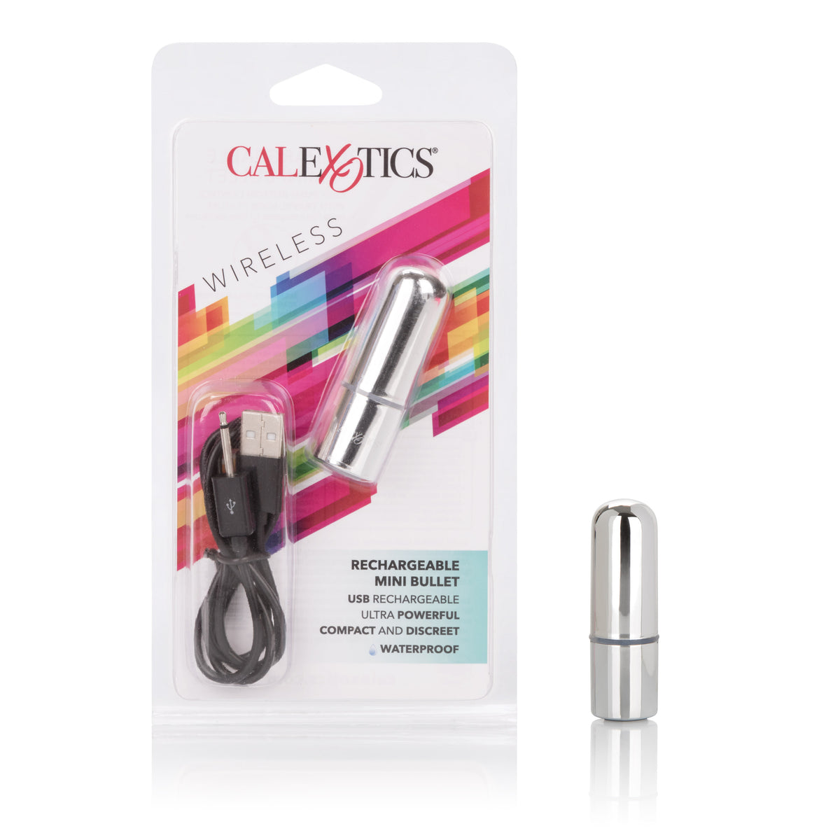 CalExotics Mini Bullet Vibrator Silver Compact Waterproof > Vibrators > Mini Vibrators